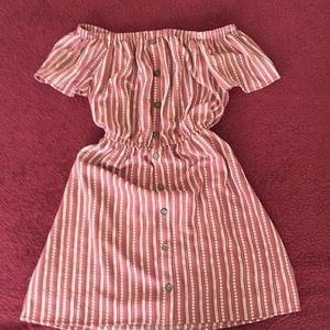 Off the should dress